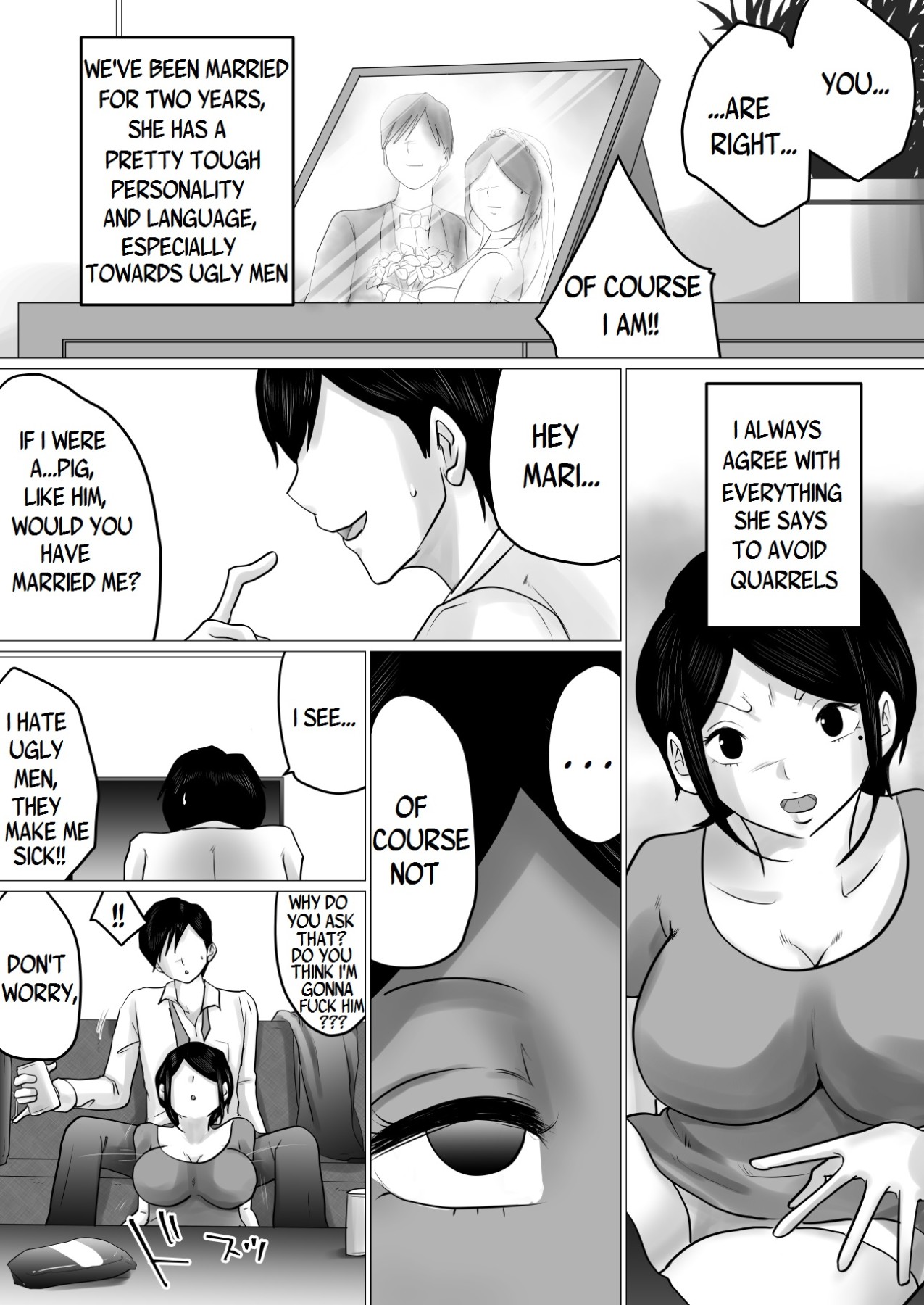 Hentai Manga Comic-An Arrogant Wife Who Hates Ugliness Falls For Her Ugly Boss-Read-3